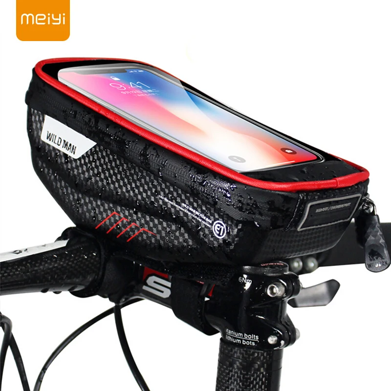 

MEIYI Bike Phone Holder Universal Bike Mobile Support Stand Waterproof Bag For iPhone XS Max/XR/X GPS Bicycle Moto Handlebar Bag