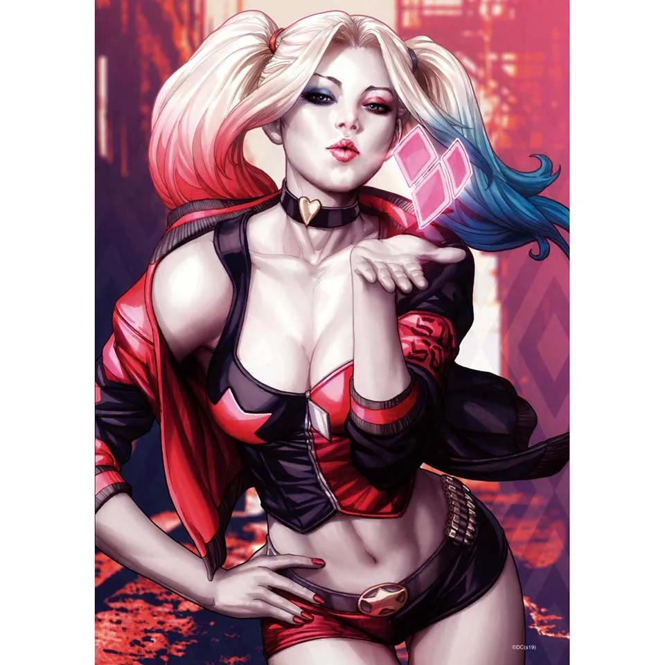 

DIY Diamond Paintings Cross Stitch 5d Harley Quinn Embroidery Full Square Drill Canvas Picture Mosaic New Year Decoration Gift