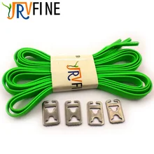 1 пара Модный Зеленый шнурки полиэстер без галстука эластичные шнурки для кроссовки для взрослых и детей шорты для бега Шнурки плоские пряжка