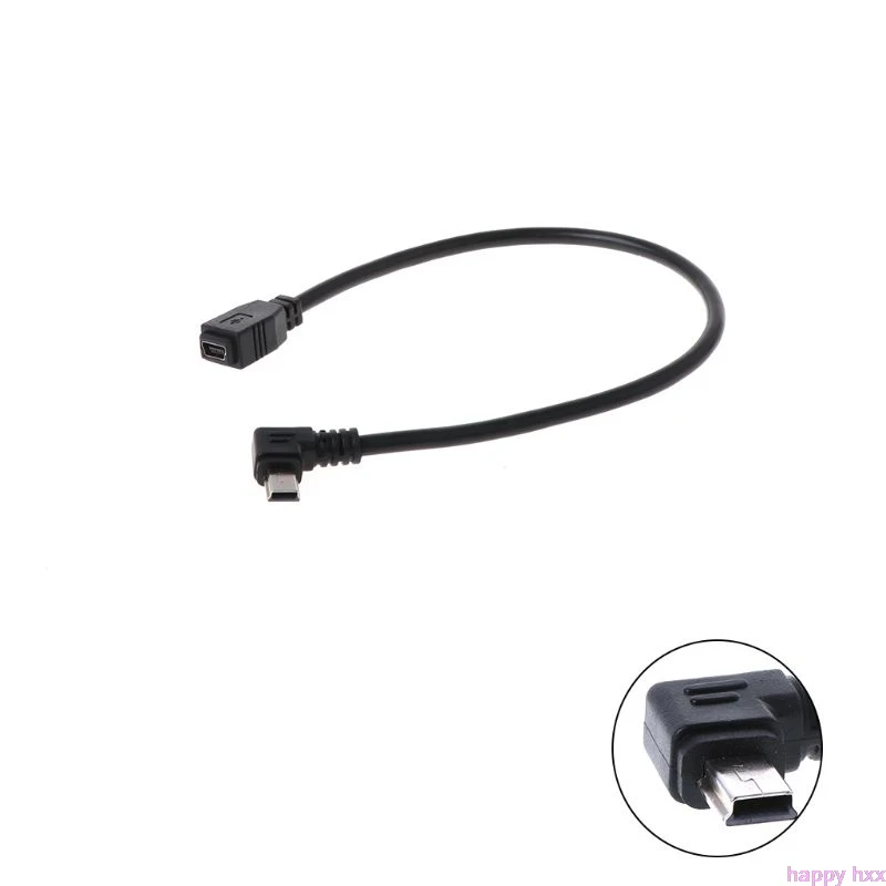 Мини USB 4 контактный штекер гнездо 90 градусов Удлинительный кабель для MP3 GPS камеры