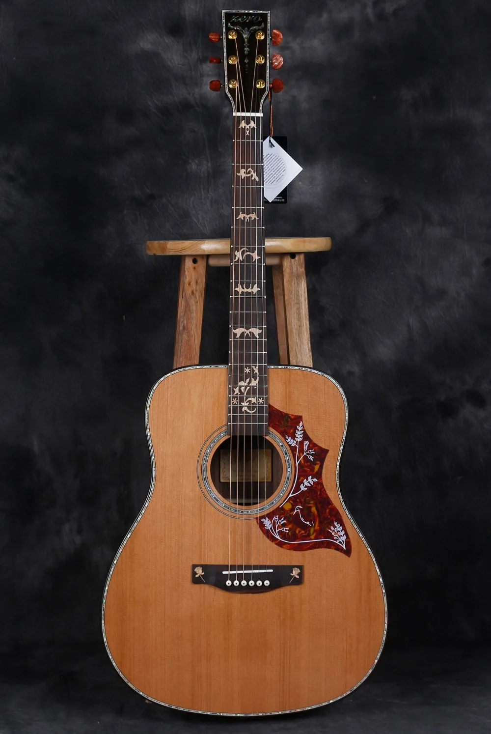 

Zero 4198 D style solid cedar wood acoustic guitar, 41 inch electric Guitarra acustica,Free shipping