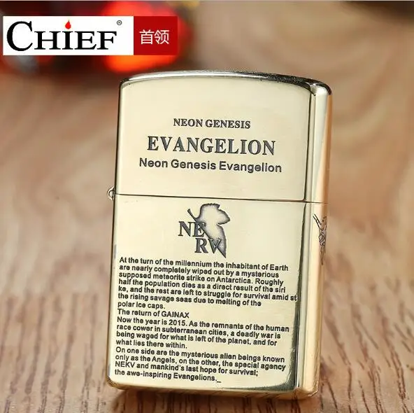 Основная зажигалка оригинальная Подлинная керосиновая Зажигалка Evangelion windproof