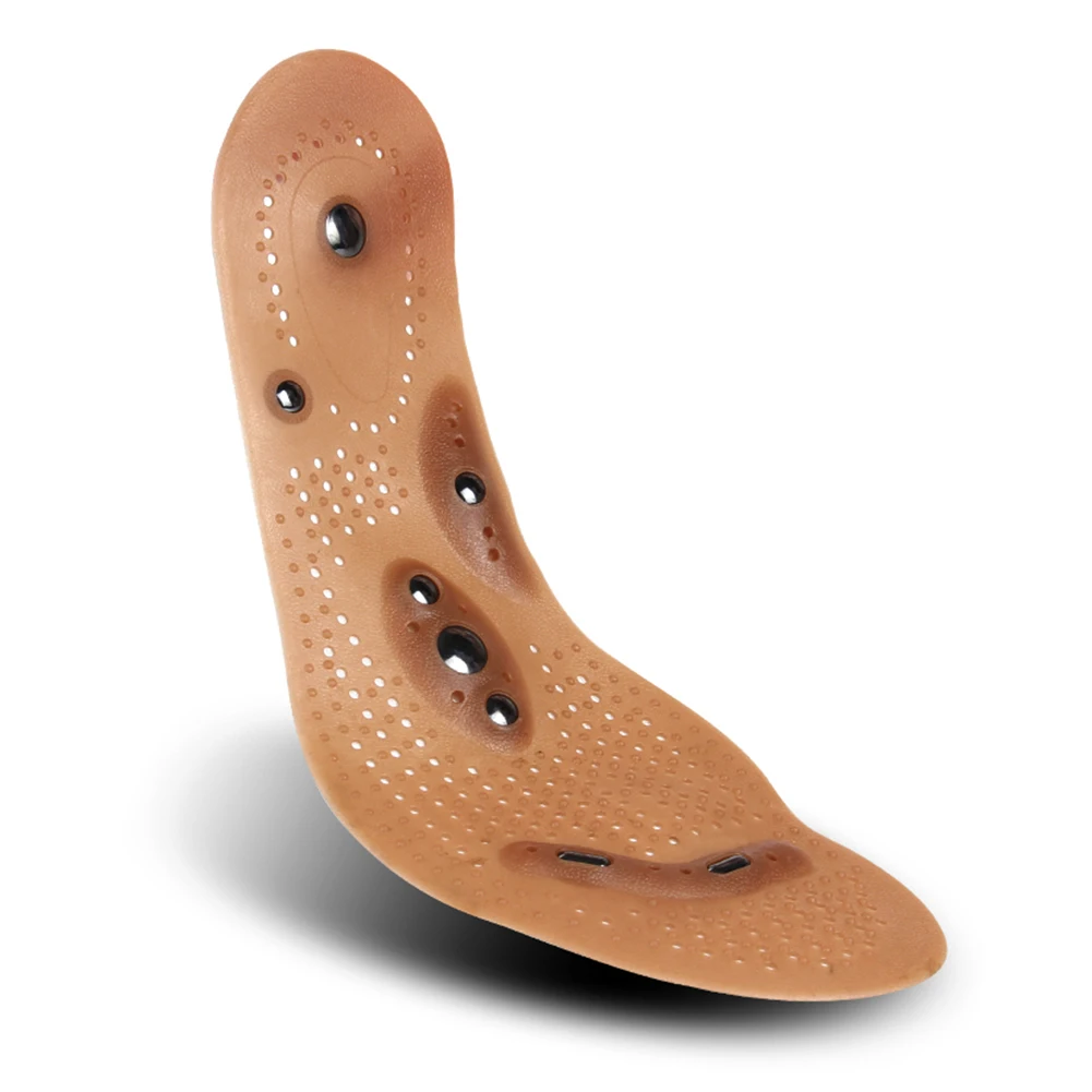 27cm Magnetic Insole Footbed Magnetotherapy Massage Therapy Pain Acupuncture Points Slimming Insoles Foot Care Tool For Man