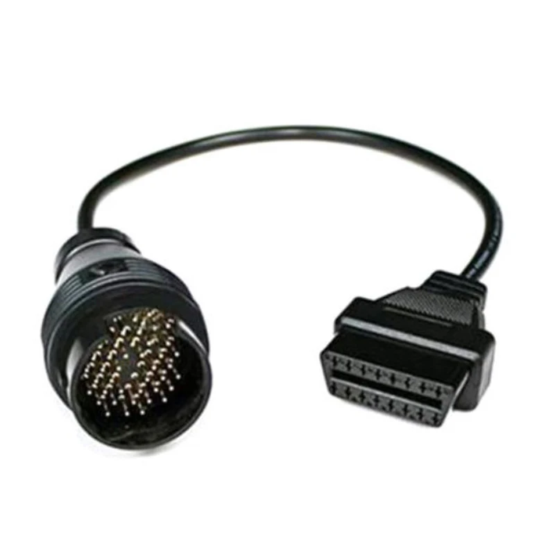 Black 38 Pin To 16 Pin OBD2 OBDII Diagnostic Adapter Connector Cable For Mercedes Benz