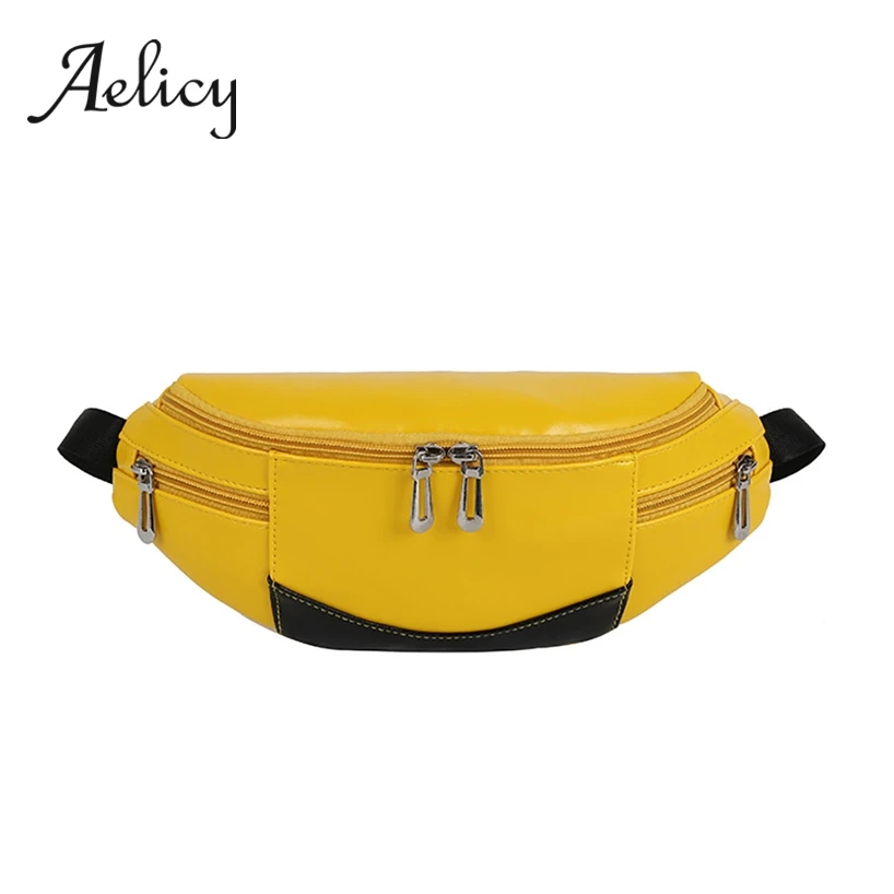 

Aelicy Women Chest Pack Joker Bright Leather Beach Bag Crossbody Pack Outdoor Belt Bag Mens Fashion Waterproof Waist Pack