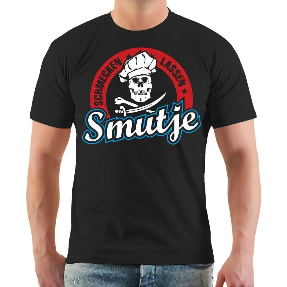 Мужская футболка Smutje-Taste The Cook Kitchen Hobby Gift birthday Классическая Приталенная с коротким