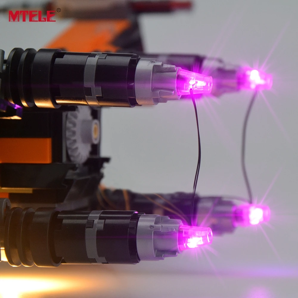 Светодиодный светильник марки MTELE для истребителя X Wing совместим с 75102/75149
