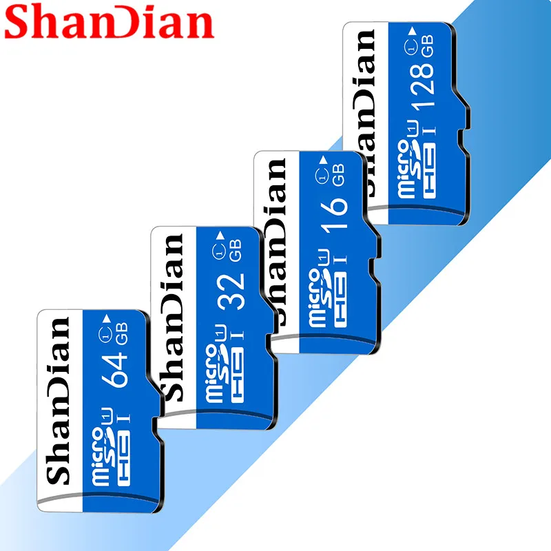 

SHANDIAN 128GB Micro SD Card 64GB 32GB memory card for Phones/Camera 16gb TF Card Real Capacity micro sd 8gb High speed