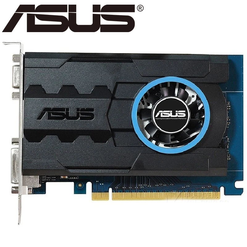 Видеокарта ASUS GT730 оригинал 1 ГБ SDDR3 графические карты для игр nVIDIA Geforce GPU Dvi VGA б/у в