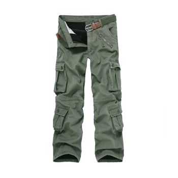 

Cargo Pants Thicken Winter Double Layer Warm Cargo Pants Camouflage Cotton Pants Men Straight Casual Trousers