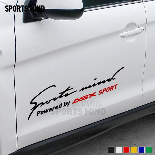 US $5.99 Customizable Sports Mind Car Styling Automobiles Car Sticker Decal For Mitsubishi Asx Ralliart Stic