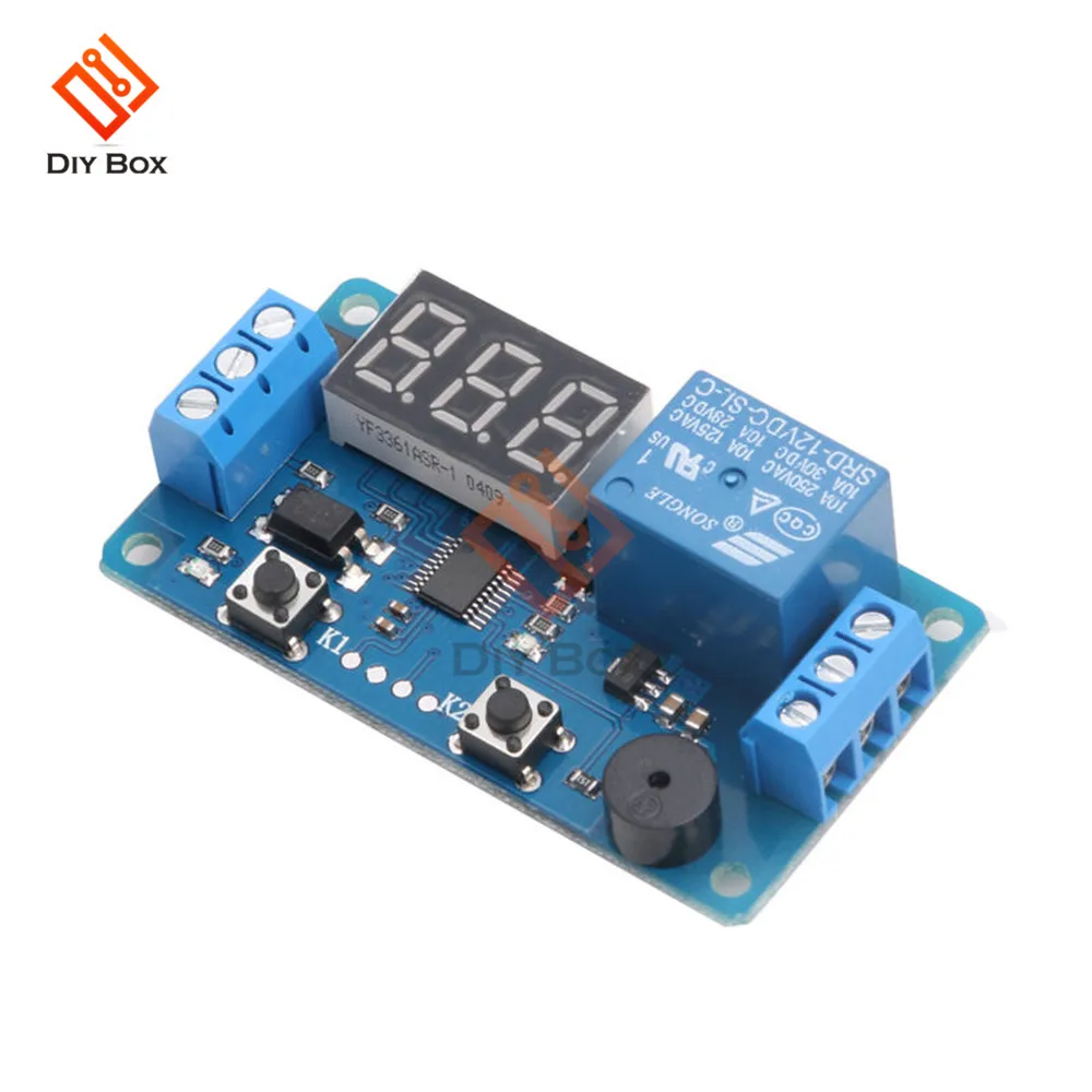 Digital Led Display Dc 12v Timer Delay Relay Module Board