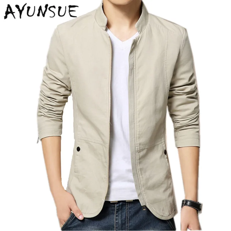 Aliexpress.com : Buy 100% Cotton Men's Jackets Autumn Spring Plus Size ...