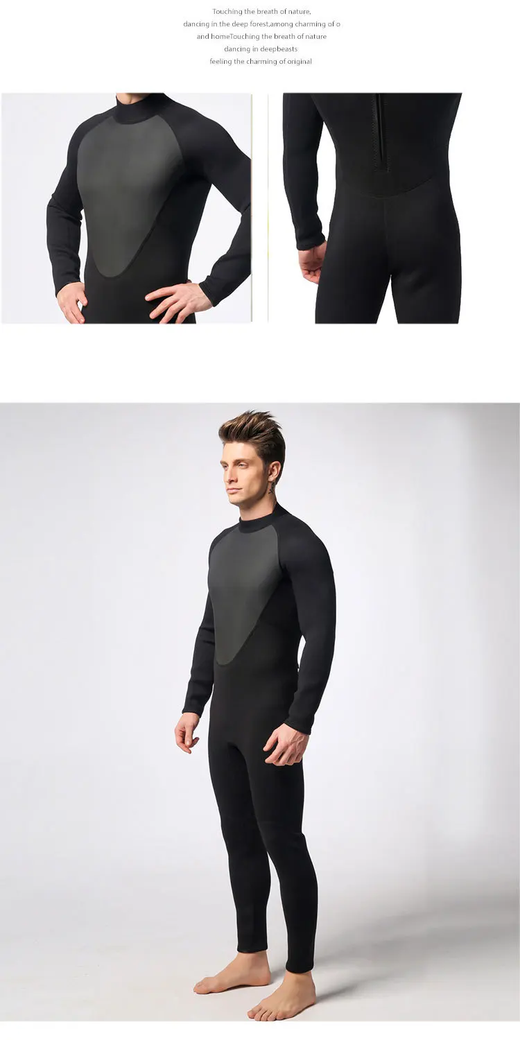 Мужской водонепроницаемый гидрокостюм 3 мм от холодных теплых мужчин s одежда для серфинга водолазный костюм цельный шесть цветов стиль водолазные костюмы