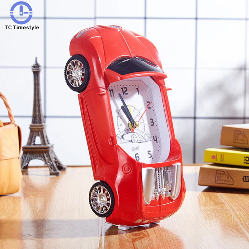 

Mute Time Alarm Clock Student Children Get Up Bedroom Car Model Creative Personality Characteristics Gift Car Home Decoration