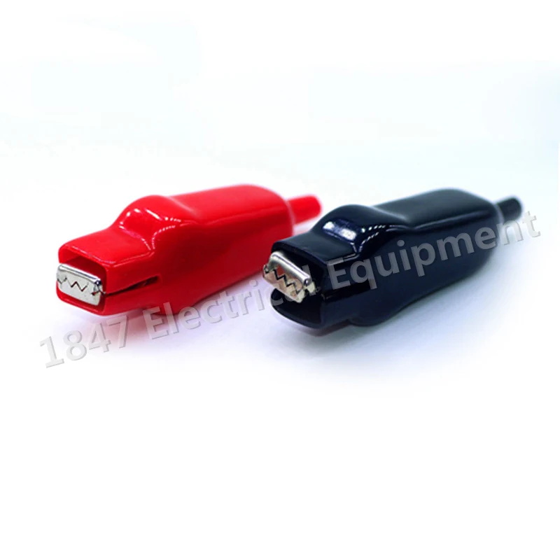 

20pcs 20A Electrical Jumper Wire Test Crocodile Clips Double End Sheath Alligator Clip