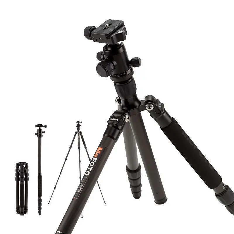 

MeFOTO C1350 Carbon fiber Camera Tripod Monopod Flexible Tripod For Camera 5 Join Max Load 8kg Black Color DHL Free Shipping