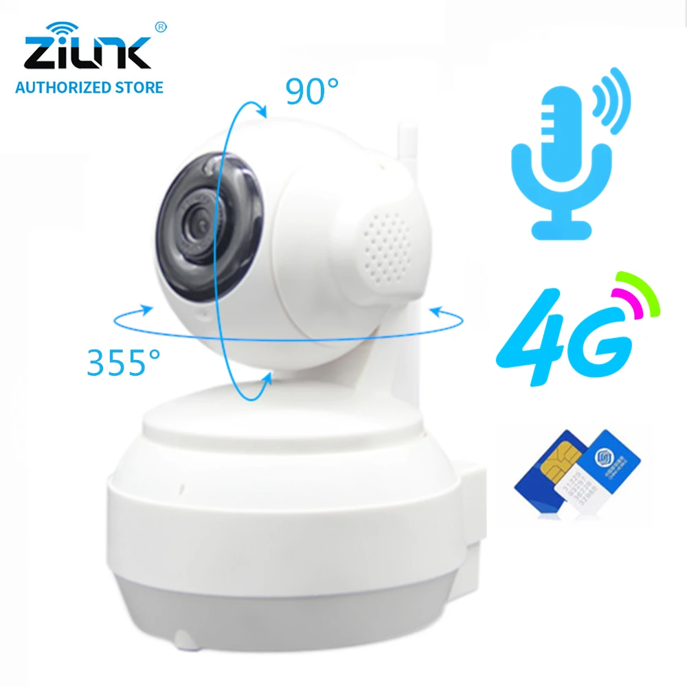 

ZILNK IP Camera 3G 4G SIM Card HD 1080P 960P 720P Wireless WIFI Home Security Surveillance Video Camera P2P Network CAMHI APP