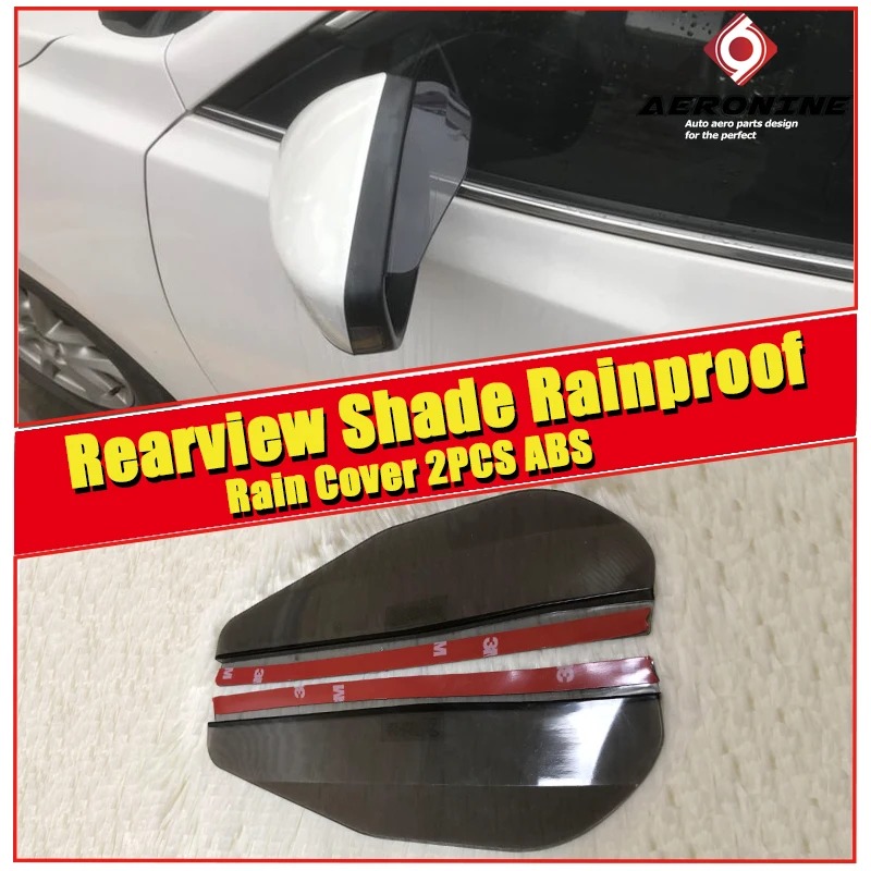 

Pair of Rear View Side Mirror Rain Sun Visor Shade For Euro Import Domestic Universal ABS 2pcs Back Mirror Eyebrow Rain Cover