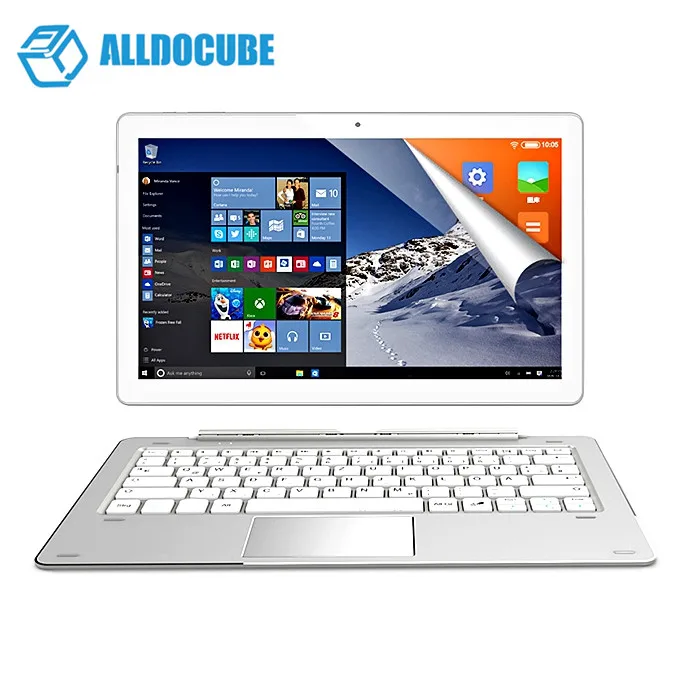 

ALLDOCUBE iWork Pro 2 in 1 Tablet PC 10.1 inch Win 10 + Android 5.1 Intel Cherry Trail x5-Z8350 Quad Core 1.44GHz 4GB RAM