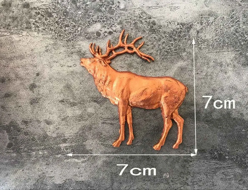 1 шт., силиконовая форма с изображением оленя и лося, помадка, форма для украшения торта, инструменты, форма для шоколадной мастики, B075