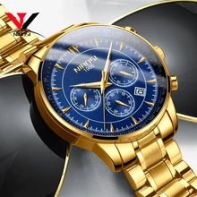 Relogio Masculino NIBOSI Man Watches 2019 Luxury Brand Waterproof Quartz Watch With Date Business Watch Men Gold Male Clock Saat chenxi brand calendar gold quartz watches men luxury hot sale wristwatch golden clock male watch men saat relogio masculino 20
