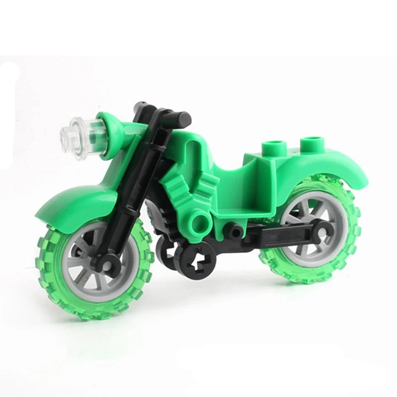Фигурка автомобиля Duplo с блокировкой сделай сам мотоцикл большой размер MOC