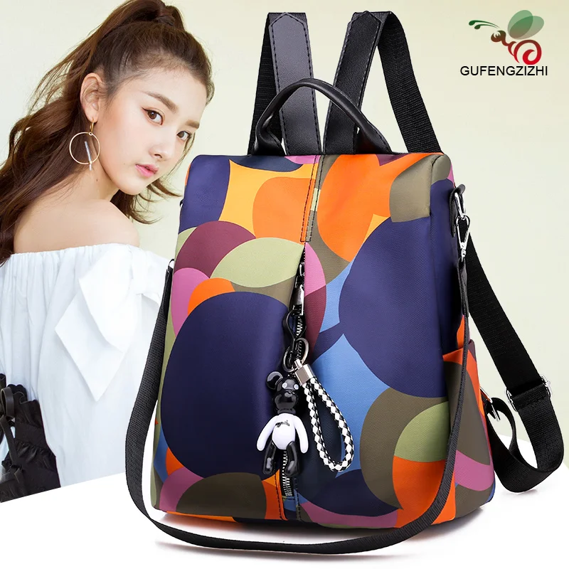 água oxford bagpack feminino anti roubo mochila para meninas 2019 sac a dos