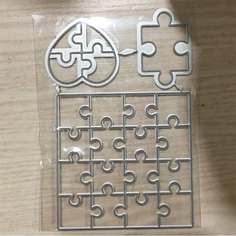 

Puzzle Metal Cutting Dies Stencils for DIY Scrapbooking Paper Card Decorative Custom Craft Dies Embossing Die Cuts 2019 New