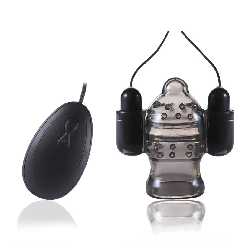 Cena Penis Head wibrator Glans trener opóźnienie wytrysku dorosłych zabawki erotyczne dla mężczyzn mężczyzna Masturbator Cock Massager Dual Bullet wibratory