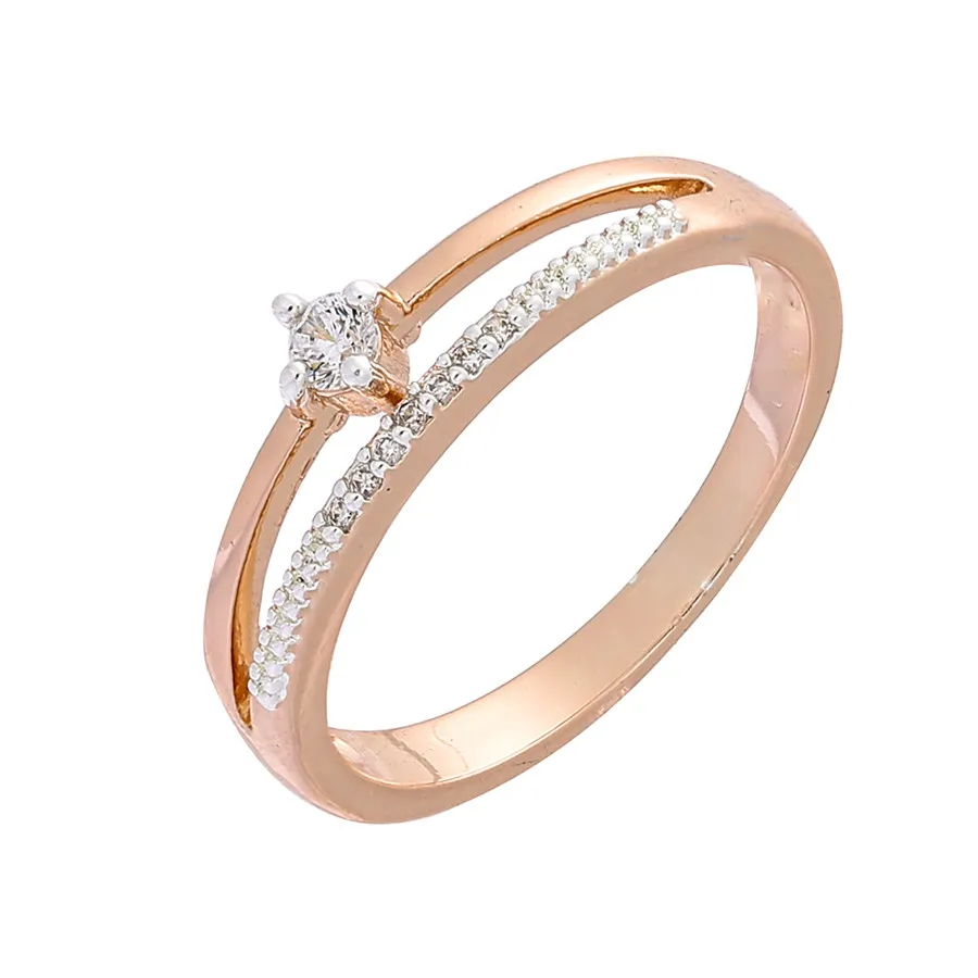 

New Design Gold And Silver Color Women Rings 2018 Fashion White Cubic Zircon Wedding Bands Rings for Women