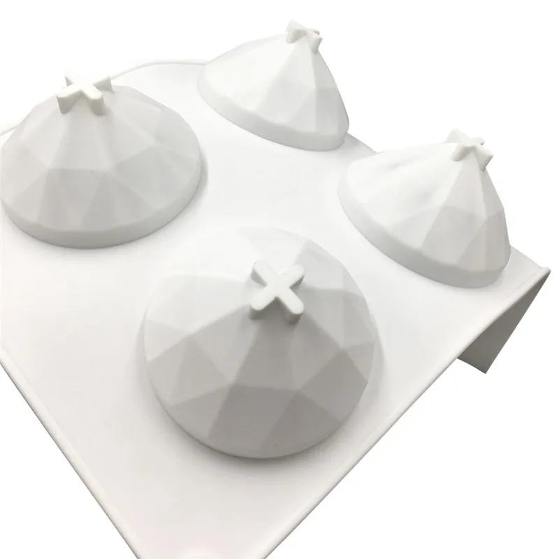 SHENHONG 6 отверстий силиконовые 3D формы Алмазный мусс рукоделие Форма для пирога мыло свадебное в виде кекса печенья Moule глазурь для выпечки Инструменты