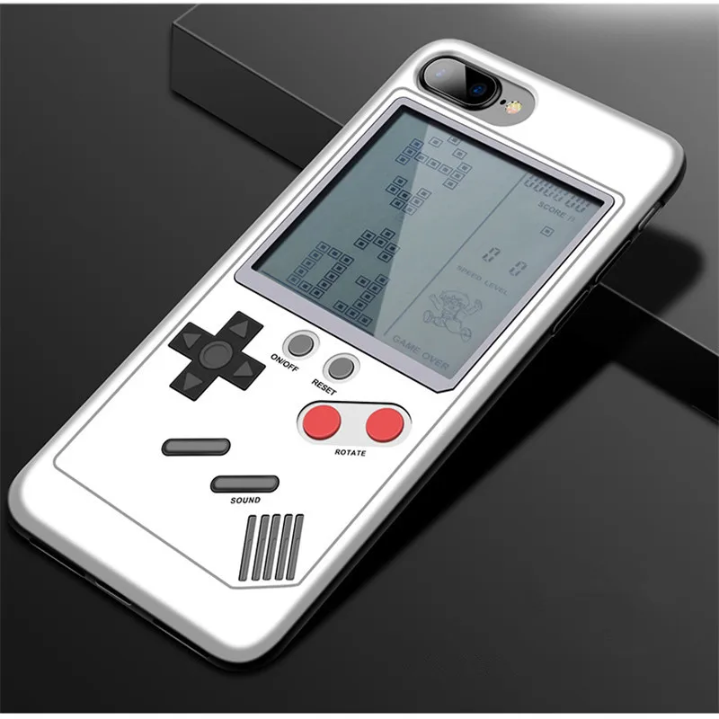 10pcs/lot Navpeak GB Gameboy Tetris Phone Case Game Console for Apple 7plus Tetris for iPhone X 6plus 6s 7 7plus 8 8plus