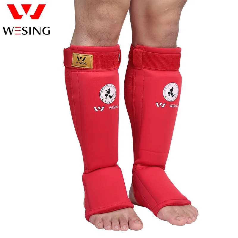 Wesing muay thai guards MMA Shin Instep Foam Pads Support Boxing Leg