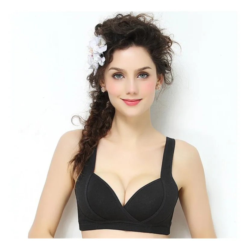 cotton front button bra