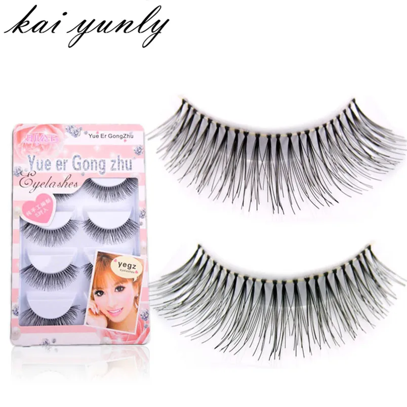 

kai yunly 5 PairsCrisscross Handmade Natural False Eyelashes Fake Lashes Extensions Lashes Make Up Makeup Tool Sep 19