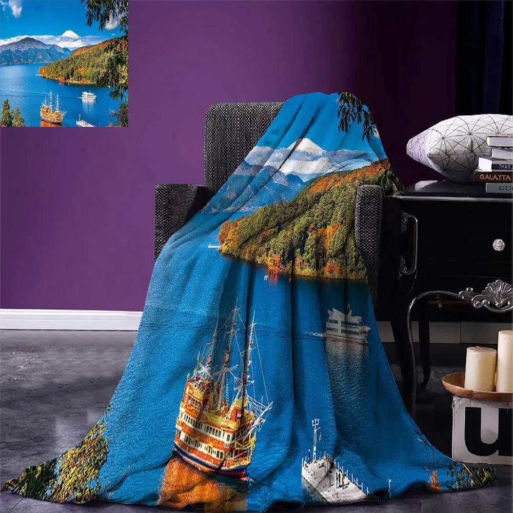 Buy Pirate Ship Blanket Lake Ashi Mount Fuji Japan