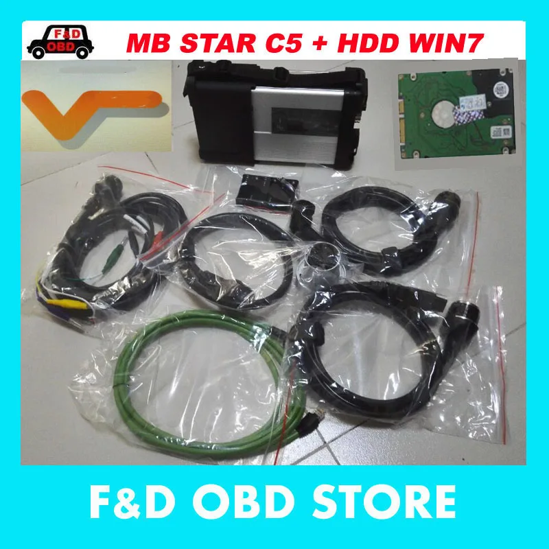 Mb C5 Star SD Connect 5 multiplexer Full new with 320g hdd software win7 64bit DHL free | Автомобили и мотоциклы