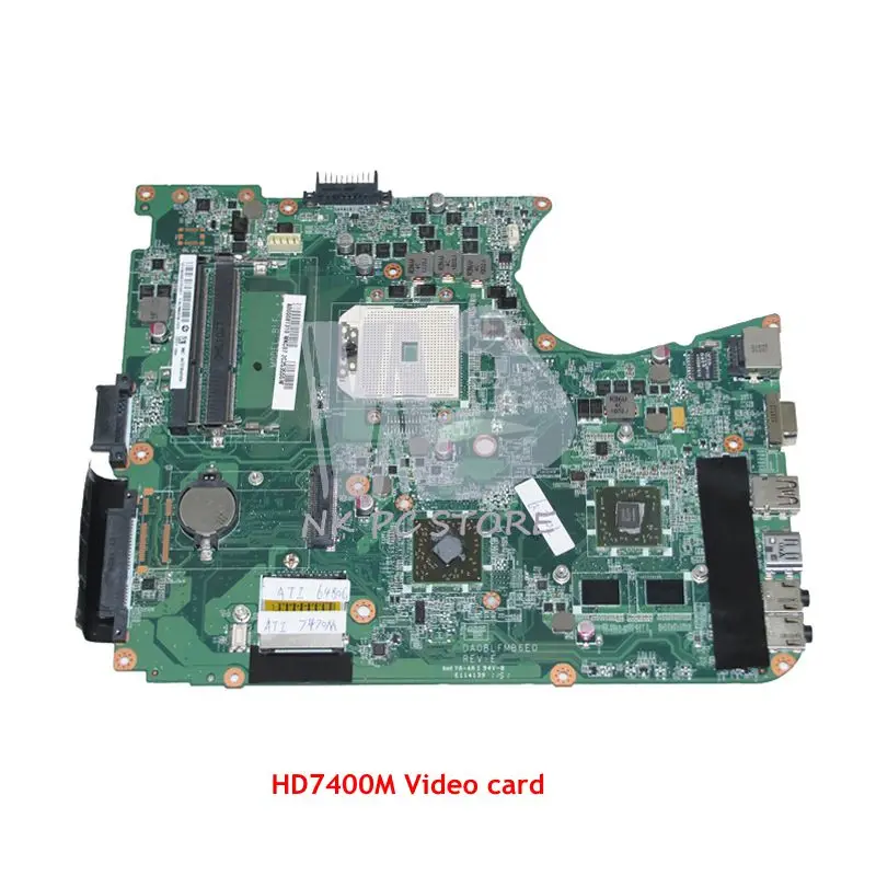 NOKOTION Laptop Motherboard For Toshiba Satellite L750D L755D Main Board Socket FS1 DDR3 HD7400M A000081310 DA0BLFMB6E0