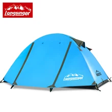 Ultra-light double layer aluminum rod professional outdoor camping hiking tent four seasons
