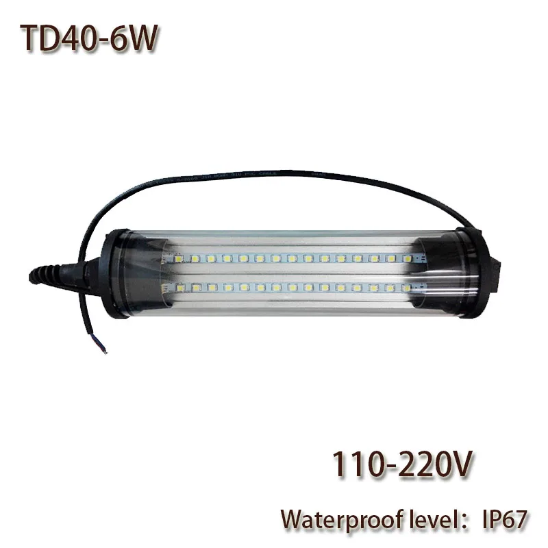 

HNTD 6W AC 110V/220V LED Panel Light Led Work Light Explosion-proof TD40 Waterproof IP67 for CNC Machine Tools Free shipping