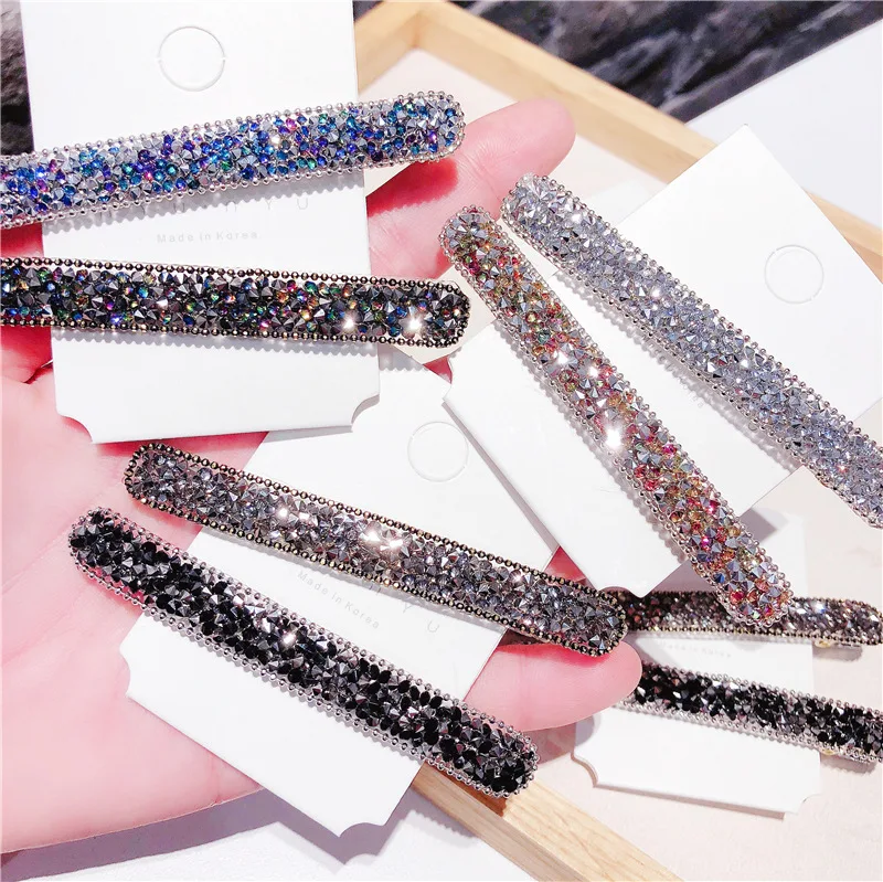 

2Pcs Fashion Women Girl Korean Fashion Crystal Rhinestone Barrette Hairpins Clips Butterfly Headwear Hair Band Accessories