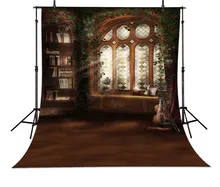 Luz da janela Livro Violino Fundos Vinil pano de Computador impresso backdrops casamento de Alta qualidade