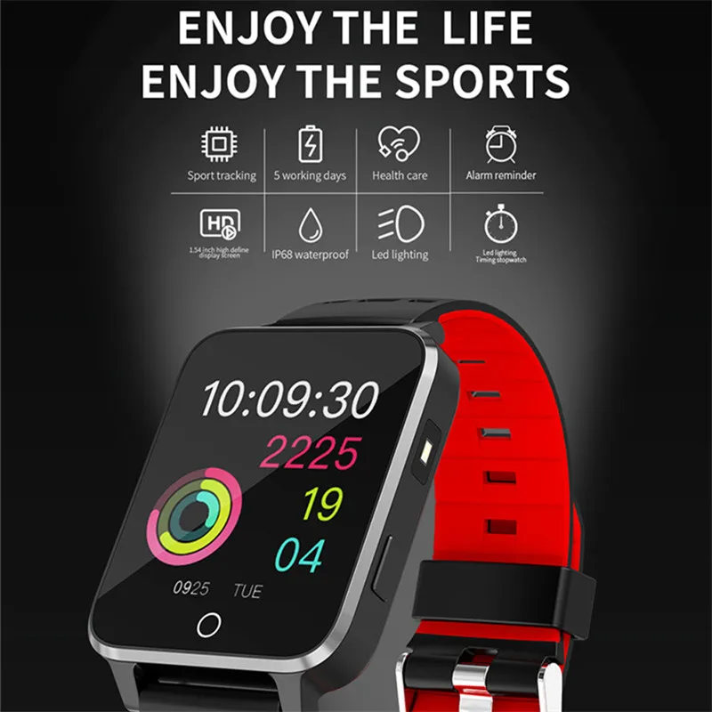

Smart Watch Color LCD Bracelet Dynamic Menu Torchlight IP68 Waterproof Heart Rate Pedometer Fitness Sleep Men Women Smart Band