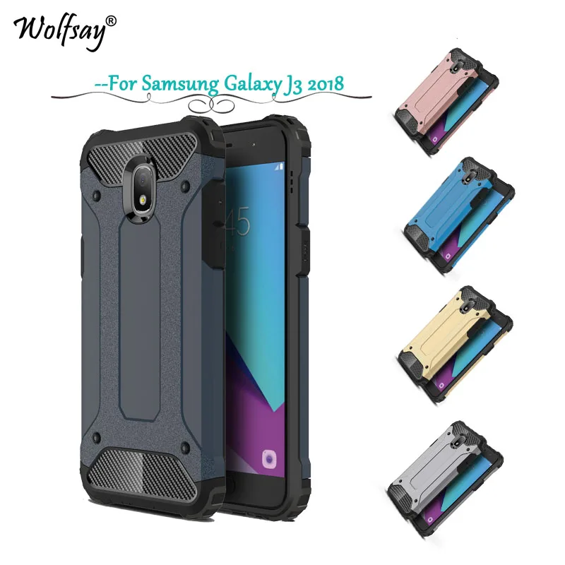 

For Samsung Galaxy J3 2018 Case Shockproof Armor Ruuber Hard Case For Samsung Galaxy J3 2018 Back Cover For Samsung J3 2018 J337