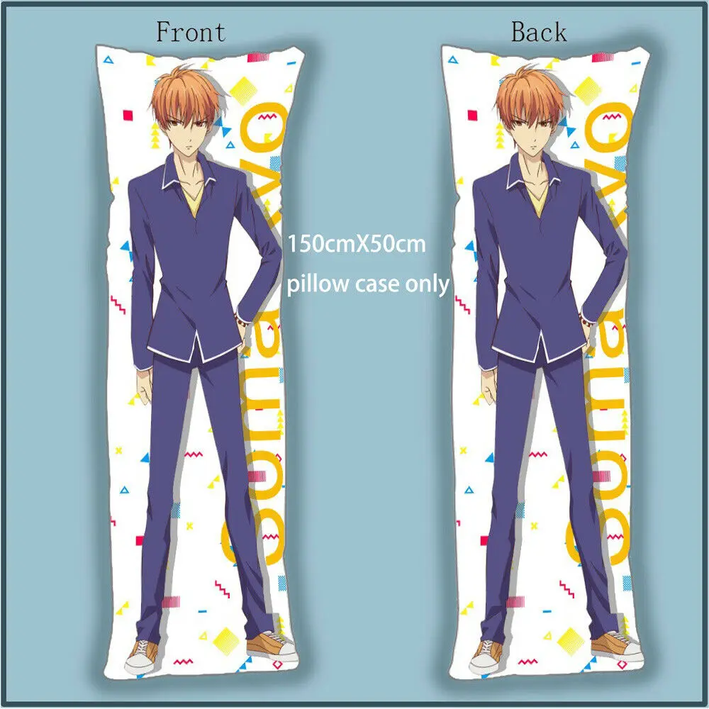 Dakimakura наволочка для тела аниме Фрукты корзина сома Кио Двусторонняя 59"