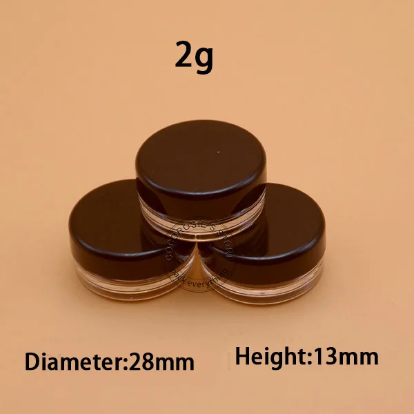 

100PCS 2g Jar Cream jar cosmetic container small sample jar 2g plastic cosmetic jar empty