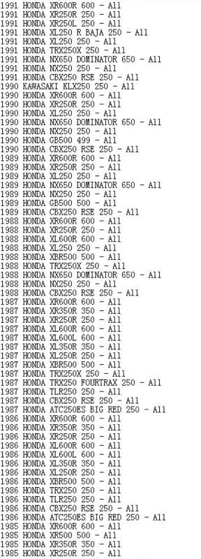 9x масляный фильтр для Honda CBX250 NX650 TRX250X XL250 TRX250X ATC250ES XR500 XR500R