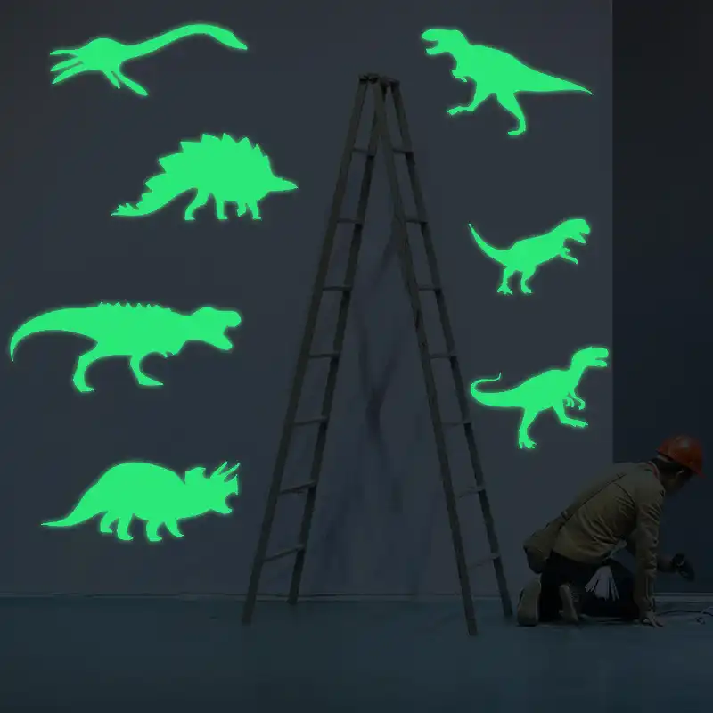 detail feedback questions about luminous dinosaur wall stickers glow
