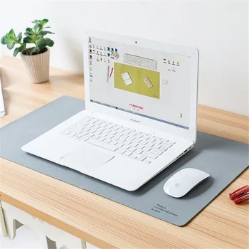 

632x384mm Large Size Mouse Pad PU Leather Desk Mouse Mat Two Sides can be Used Mice Pad Office Home Laptop Writting Pad